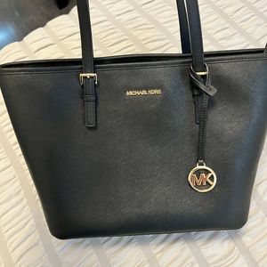 Brand new black tote leather